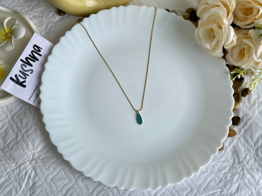 Azure Drop Necklace