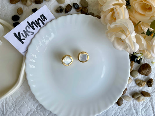 Moonstone Aura Studs