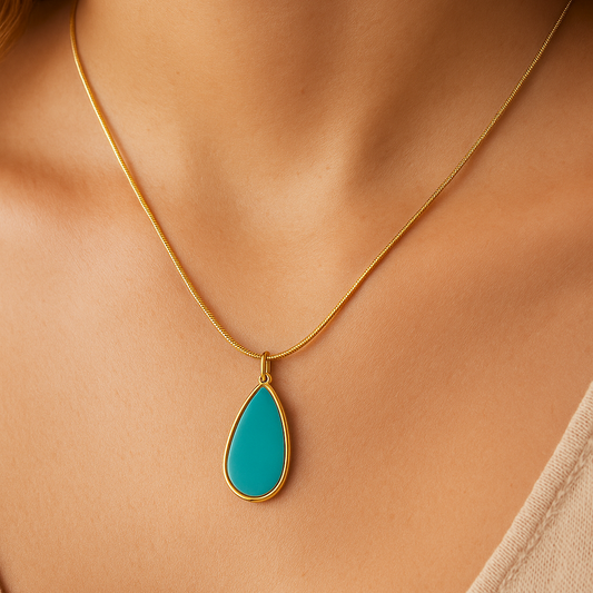 Azure Drop Necklace